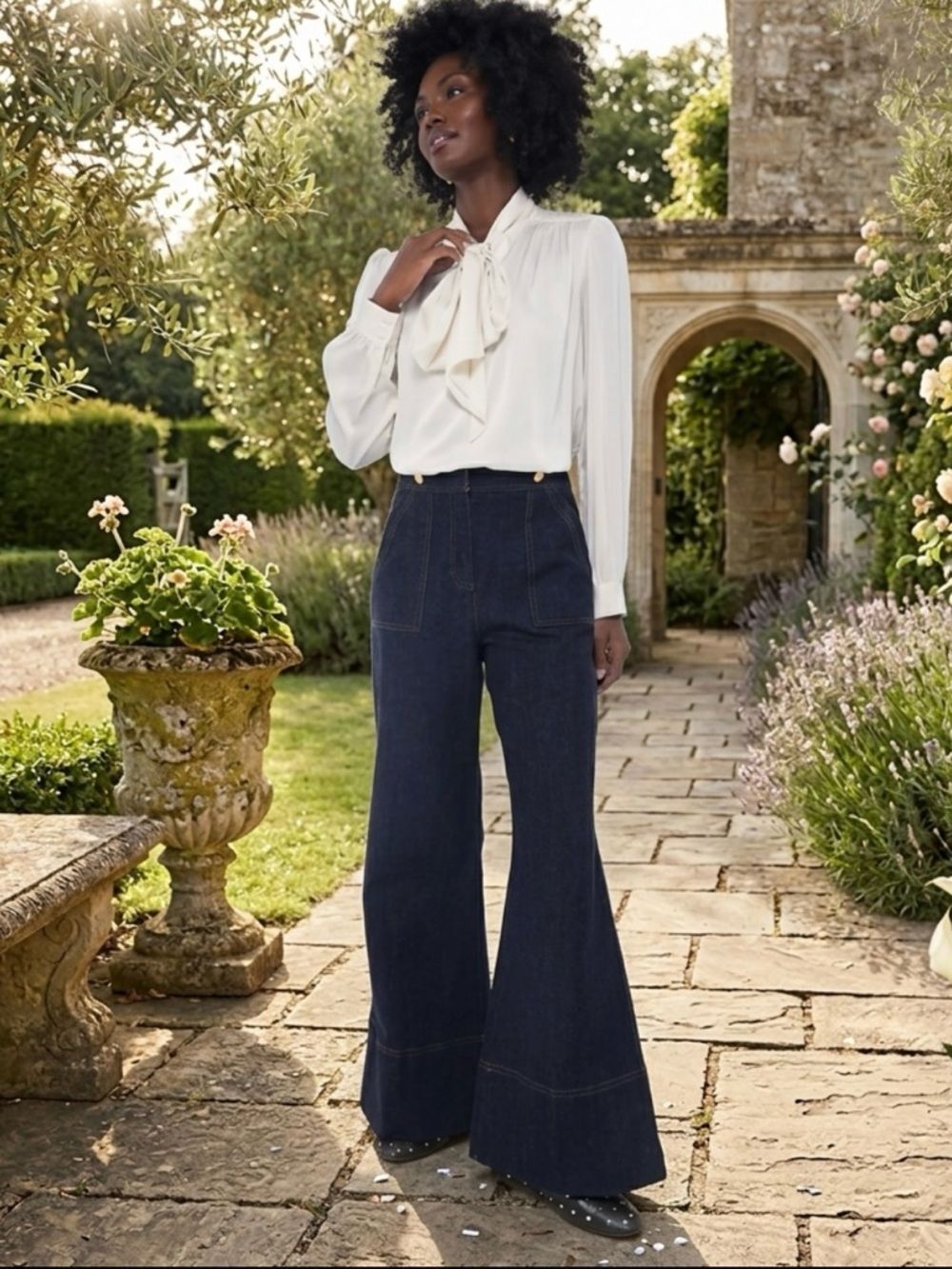 TUCKERNUCK X India Hicks Dark Denim Wide Leg Palladian Jeans NWT Size 0
